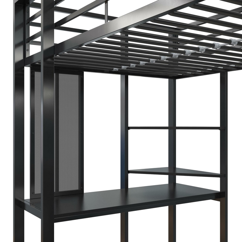 Cato Loft Bed with Bookcase by Mack & Milo™