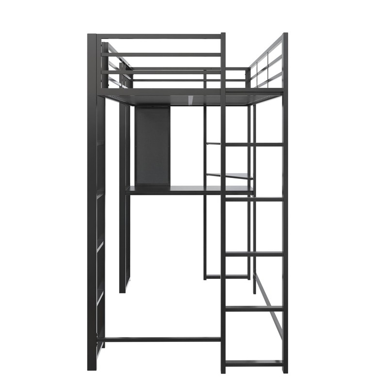 Cato Loft Bed with Bookcase by Mack & Milo™