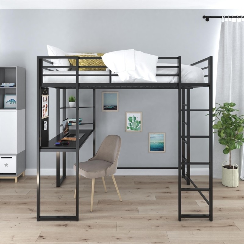 Cato Loft Bed with Bookcase by Mack & Milo™