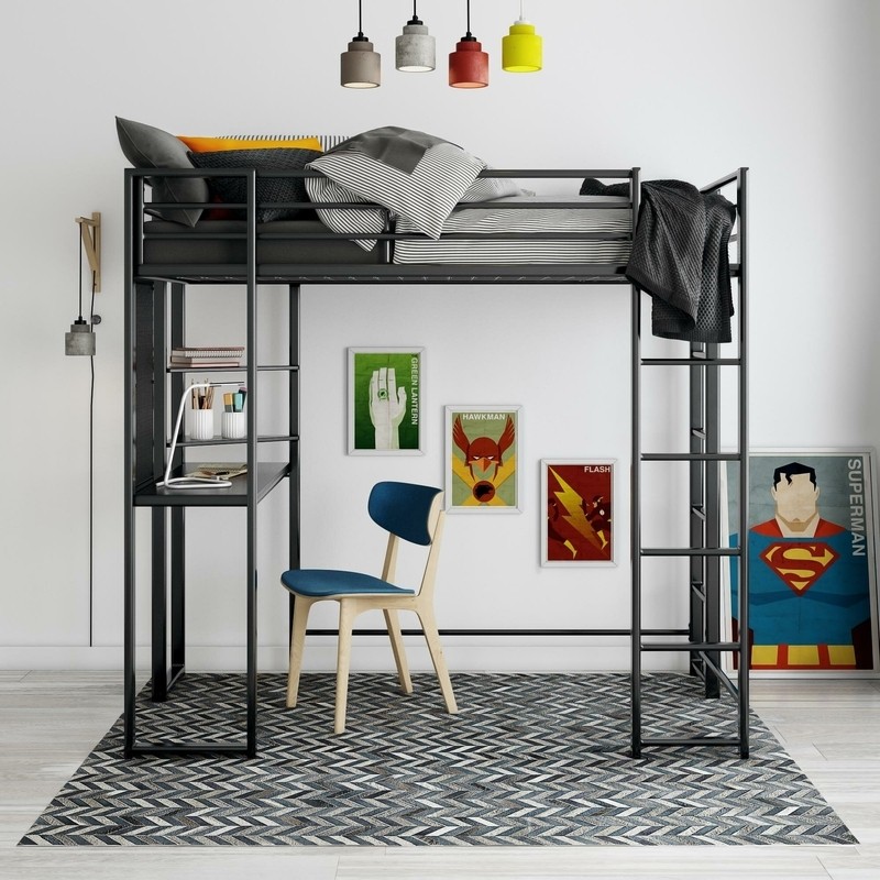 Cato Loft Bed with Bookcase by Mack & Milo™