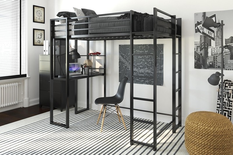 Cato Loft Bed with Bookcase by Mack & Milo™
