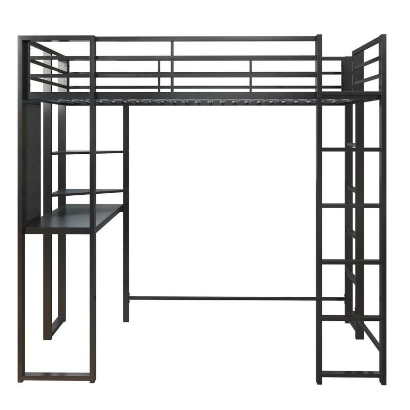 Cato Loft Bed with Bookcase by Mack & Milo™