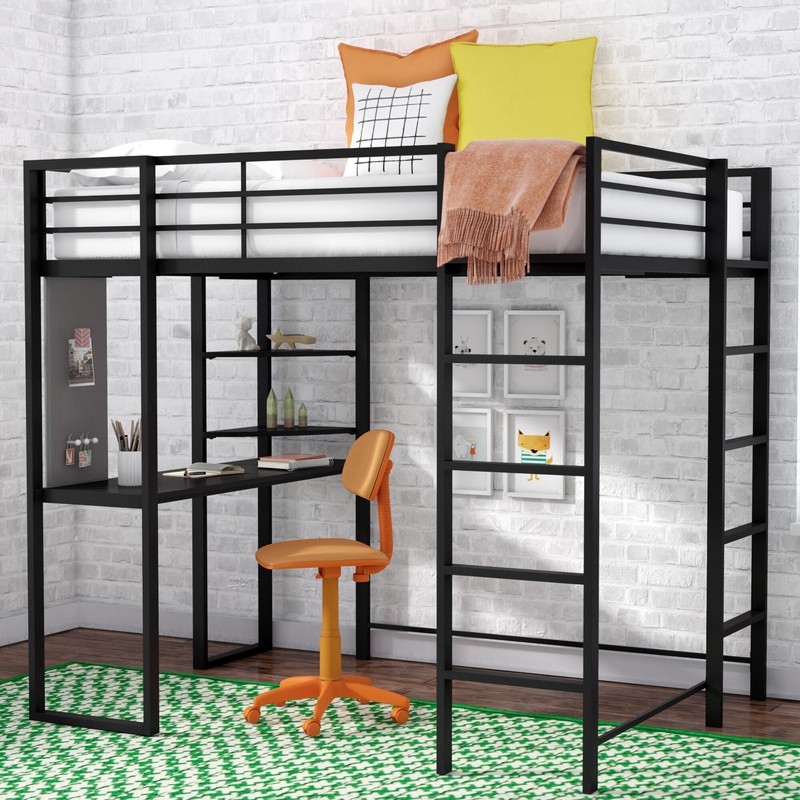 Cato Loft Bed with Bookcase by Mack & Milo™