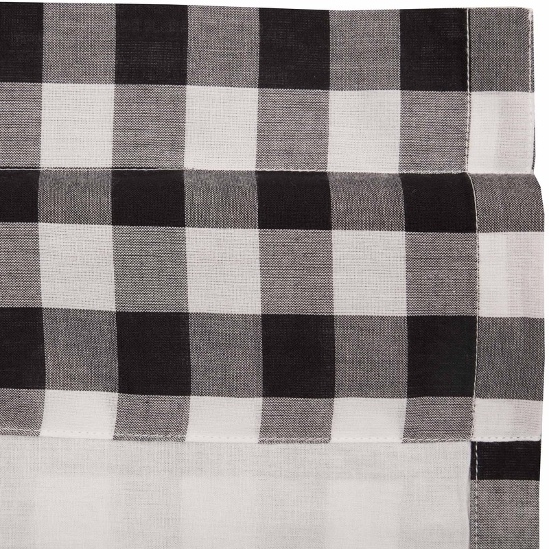 Caulder Checkered Cotton Tailored Window Valance