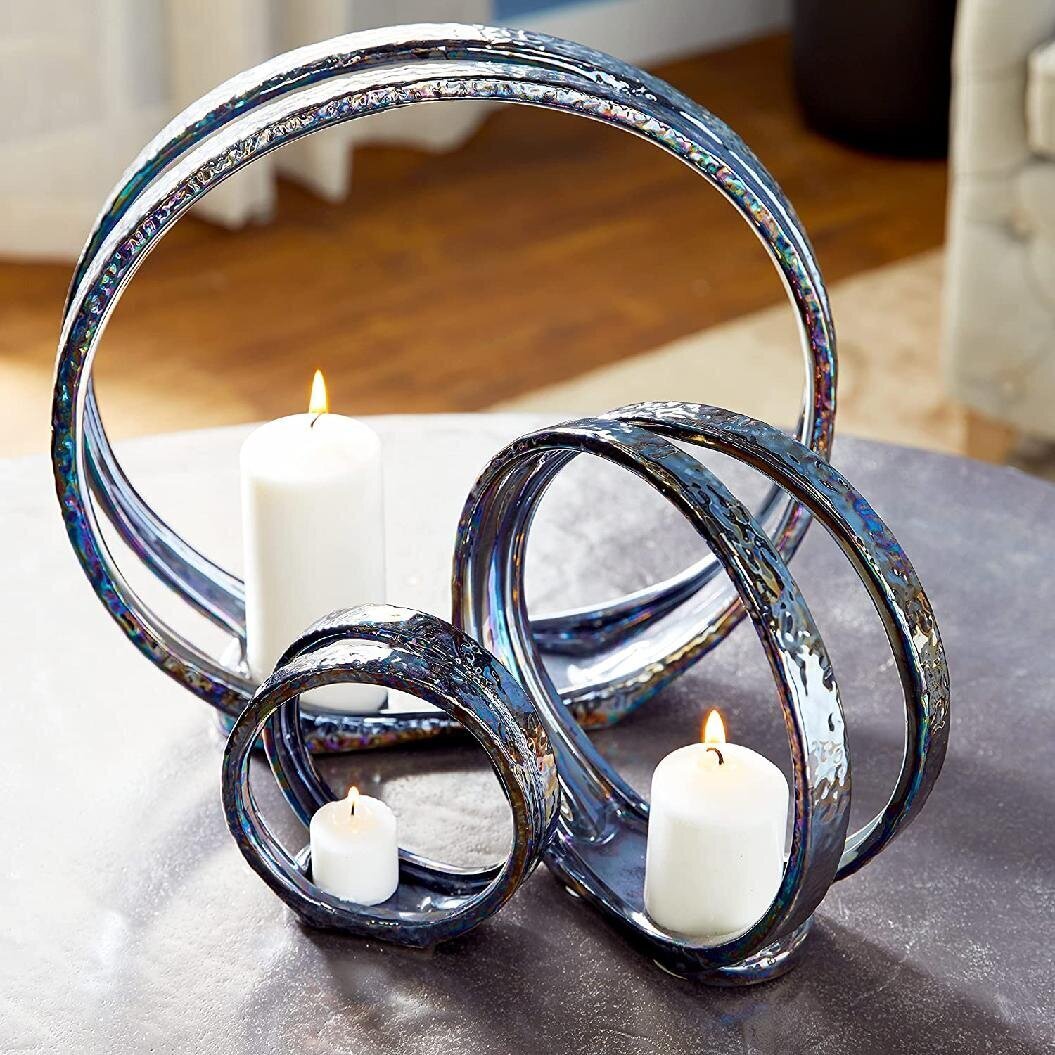 Ceramic Candle Holders With Loop Style
