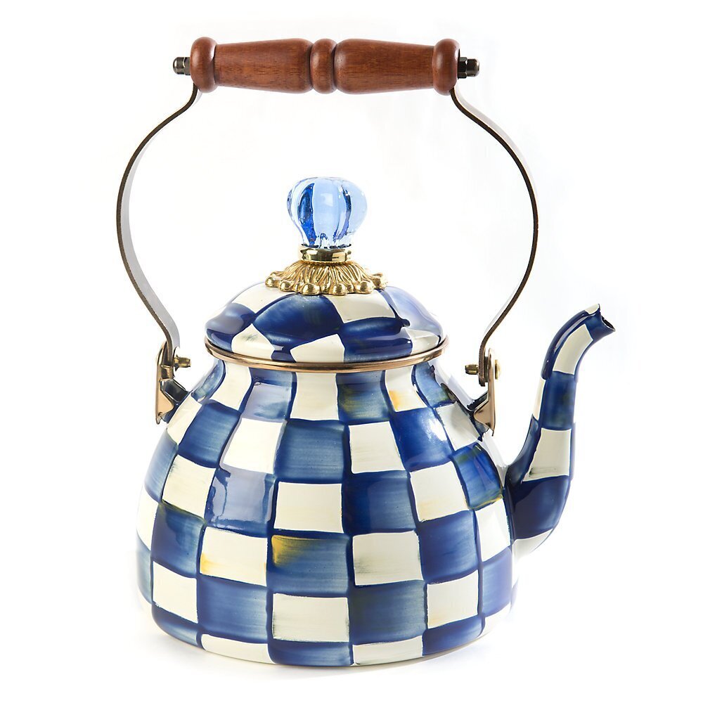 Checkerboard tea kettle