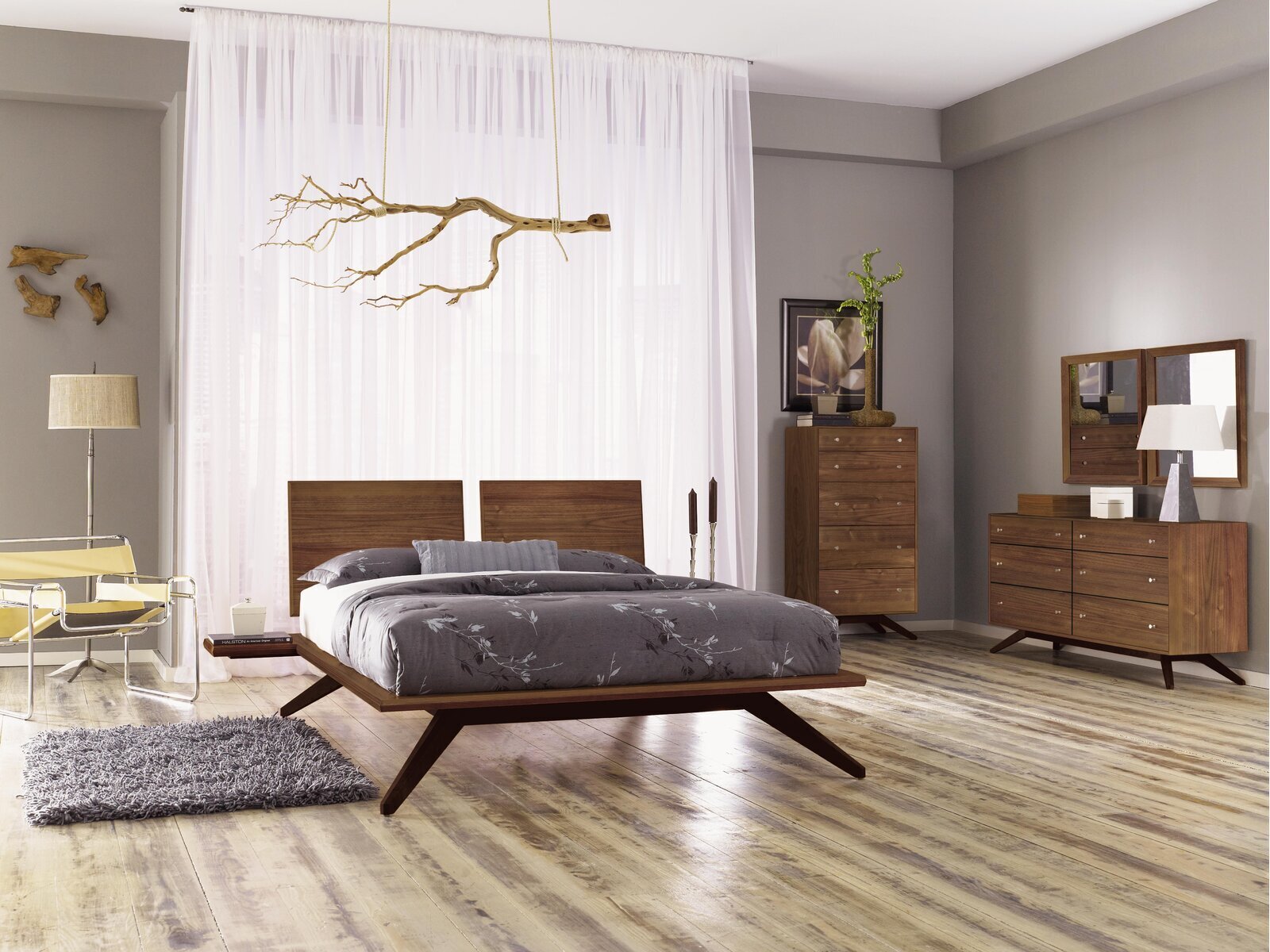 Cherry bedroom set with several color options