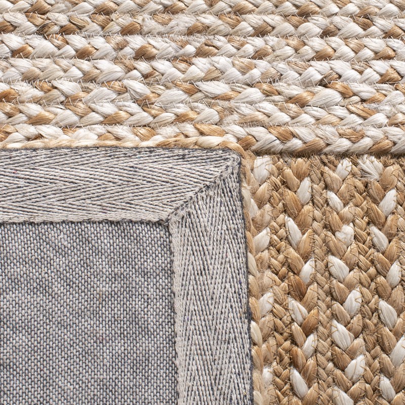 Chesnut Striped Handmade Flatweave Jute/Sisal Area Rug in NATURAL / IVORY