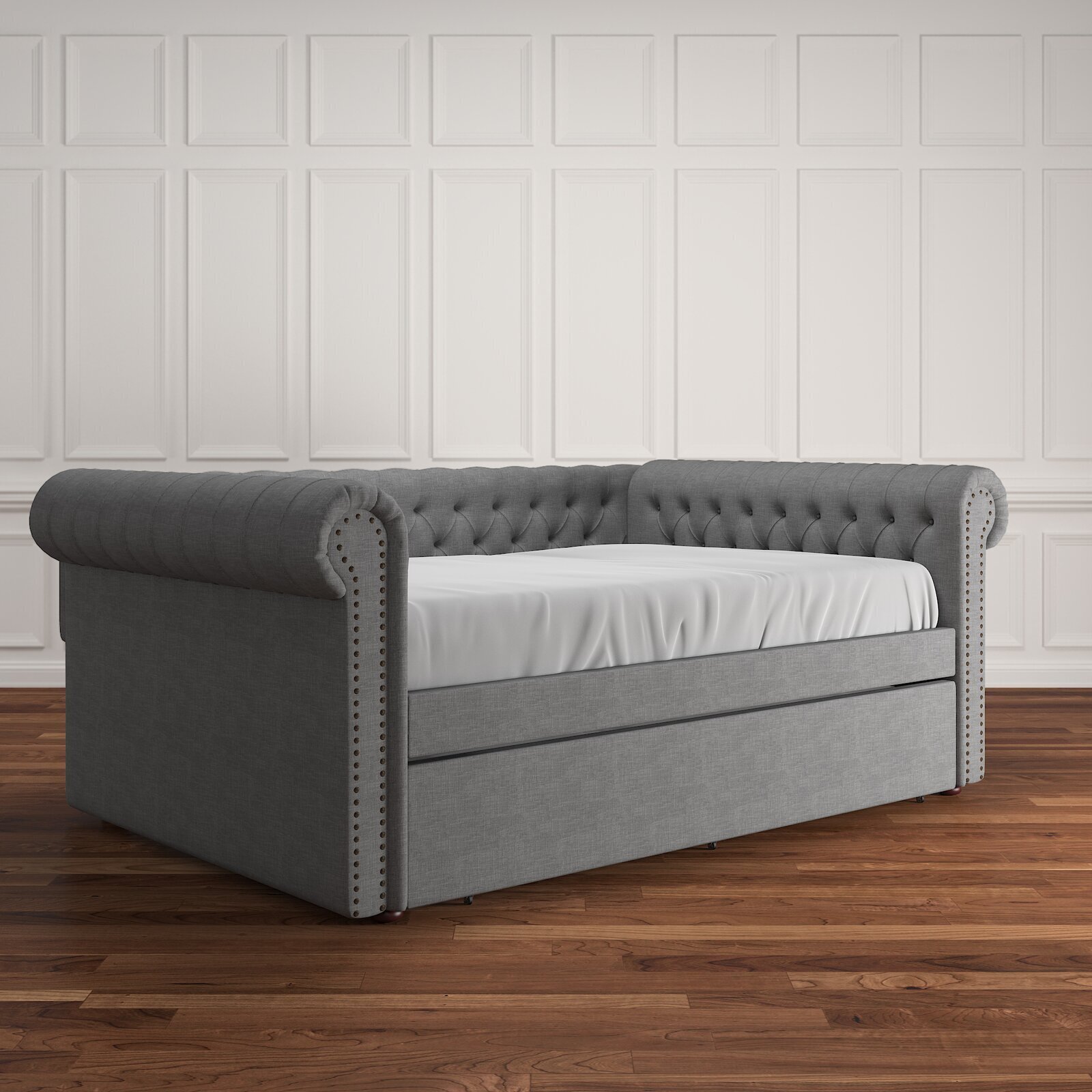 Chesterfield Style Daybed With Trundle 