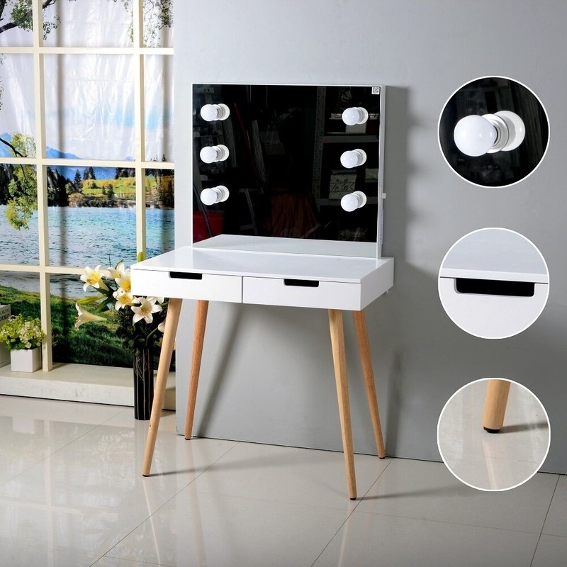 Ciccarelli Solid Wood Vanity with Mirror