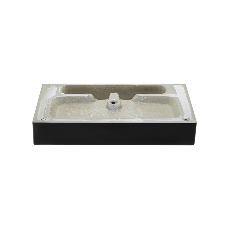 Claire 30" Tall Ceramic Rectangular Console Bathroom Sink with Overflow