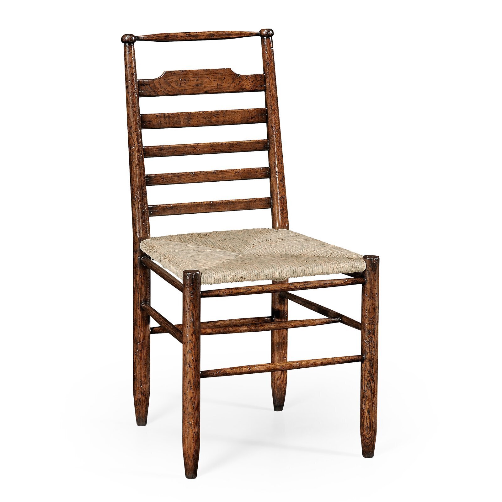 Classic Country Ladder Back Chair with Rush Seats 