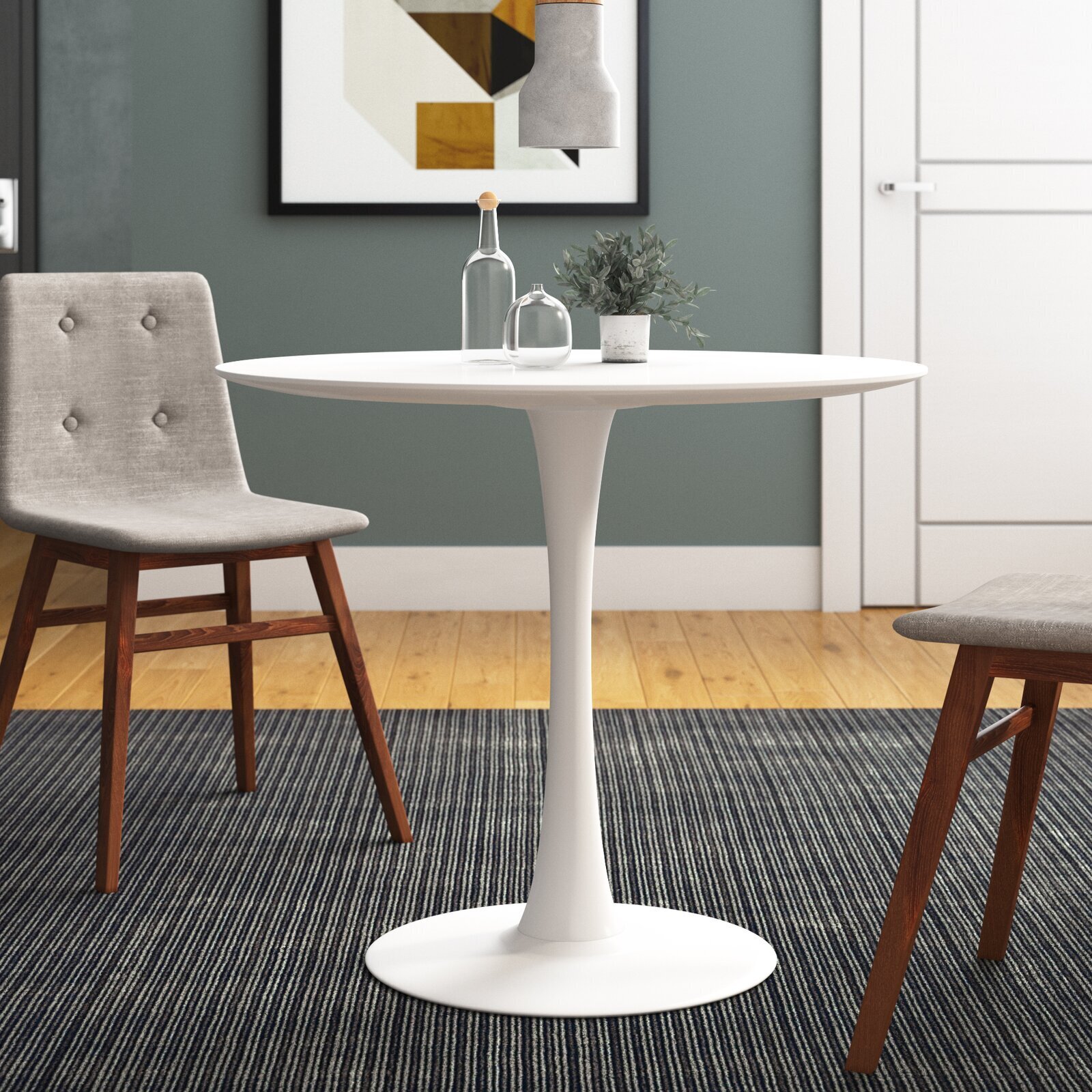 Classic Design White Tulip Bar Table