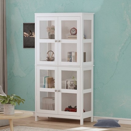 Wooden Book Shelf with Glass Door - Ideas on Foter