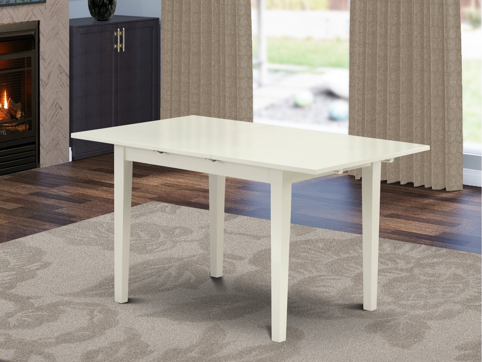 Classy butterfly leaf dining table for small spaces