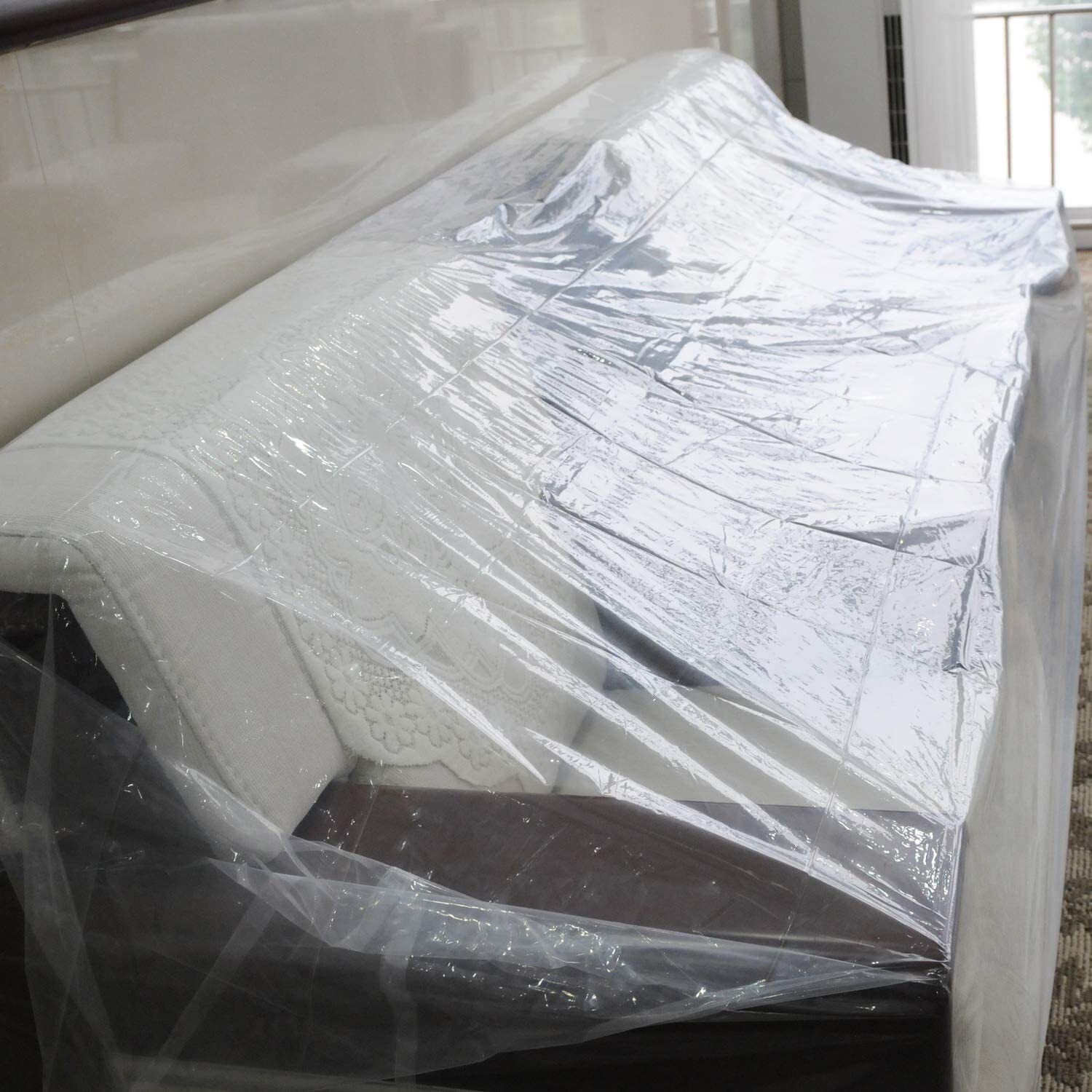 Clear Plastic Cover for Outdoor Sofa 