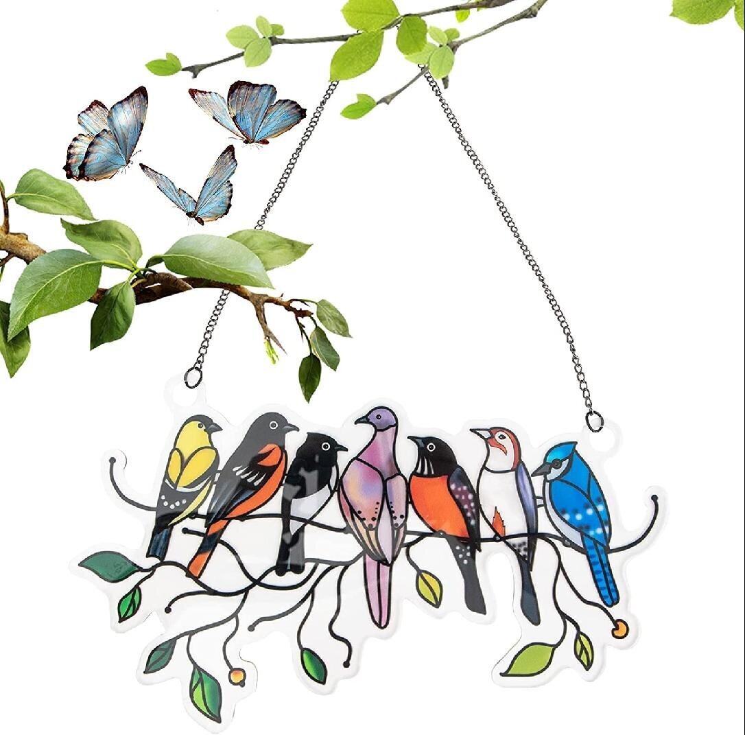 Stained Glass Birds on a Wire - Ideas on Foter