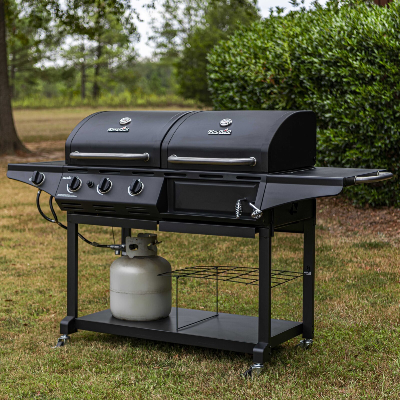 Combination Propane and Charcoal Grill