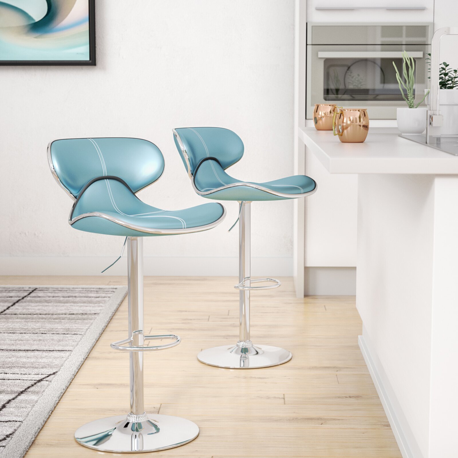 Contemporary 34 36 inch seat height bar stools 