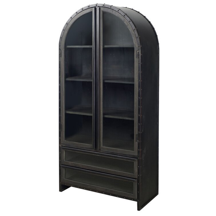 Contemporary Arched China Display Cabinet 