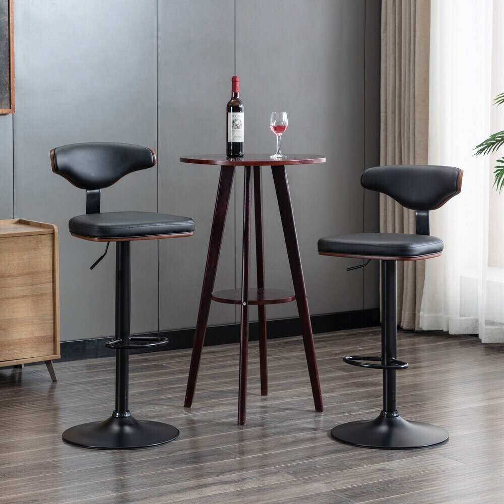 Contemporary Swivel Stools with Back