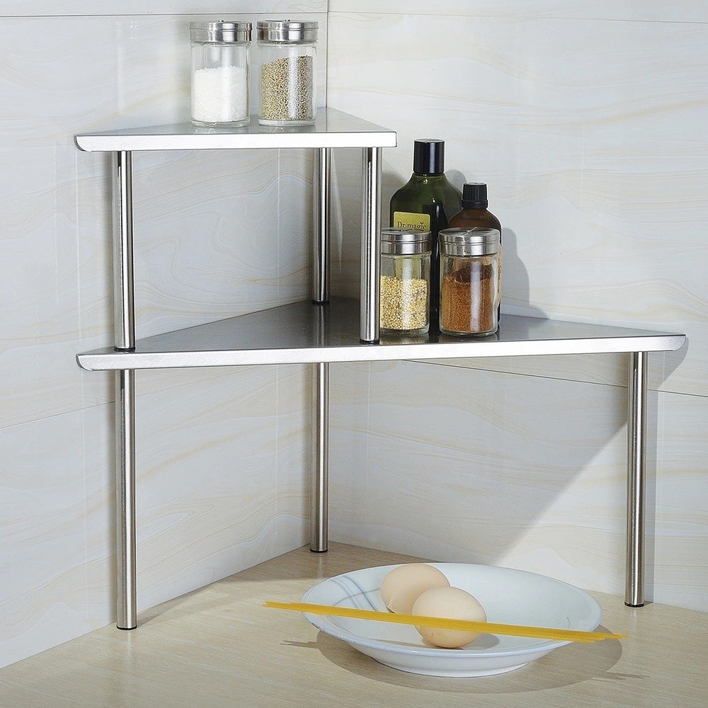 Corner shelf for kitchen counter 