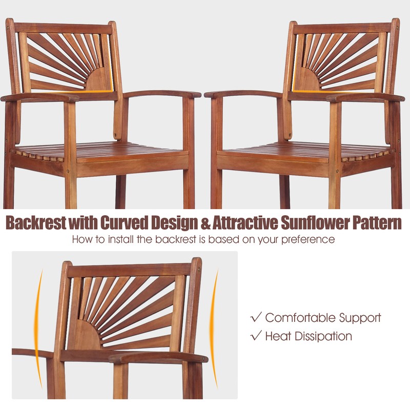 Costway 29" Patio Bar Stool