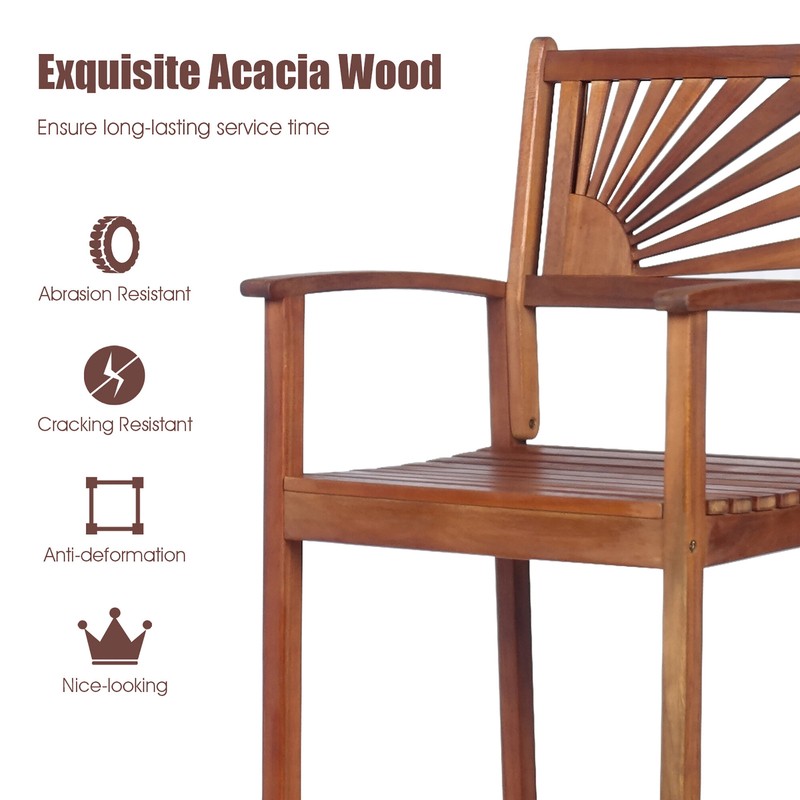 Costway 29" Patio Bar Stool