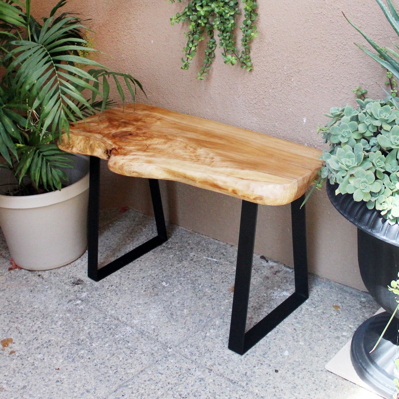 Cothren Live Edge Wood Bench