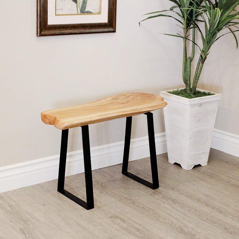 Cothren Live Edge Wood Bench