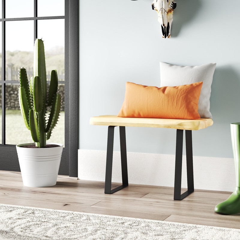 Cothren Live Edge Wood Bench