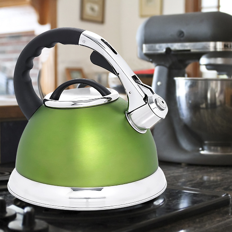 Creative Home 3 qt. Stainless Steel Stovetop Tea Kettle