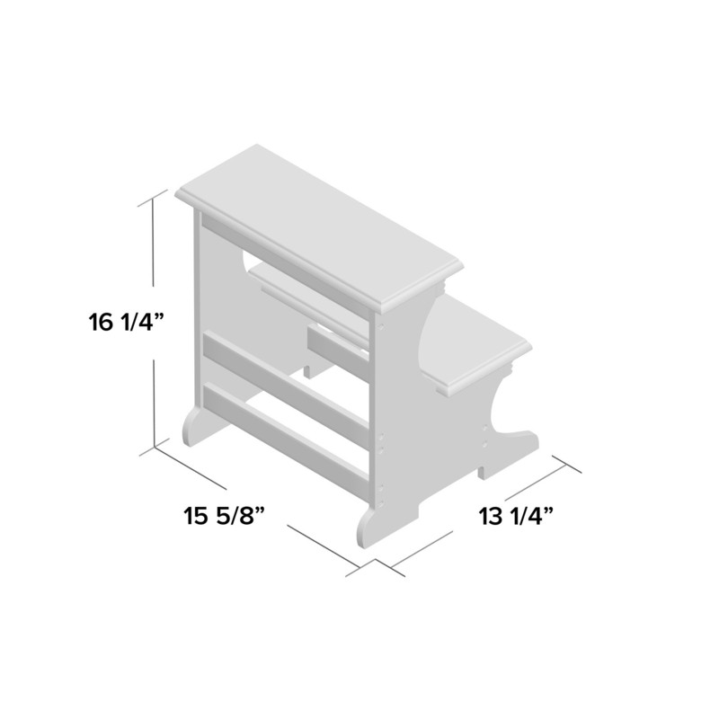 Crestside 2 - Step Wood Step Stool