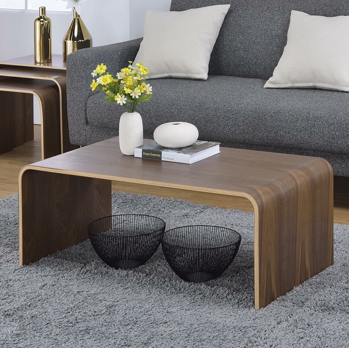 Curved Japanese Coffee Table