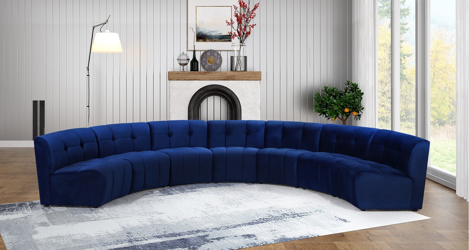 Curved Modular Sectional Sofa
