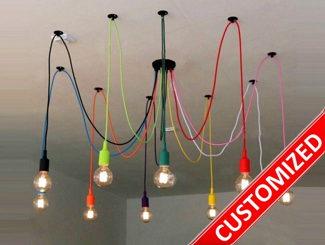 Customized Industrial Octopus Hanging Lamp