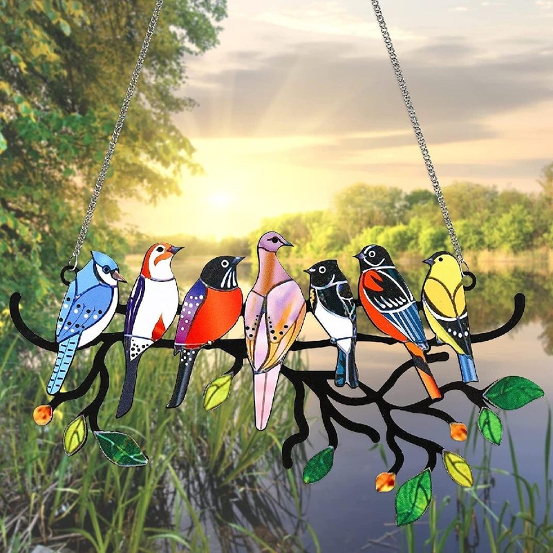 Stained Glass Birds On A Wire - Ideas On Foter