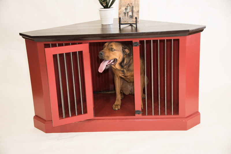 Damien Medium Corner Credenza Pet Crate Foter