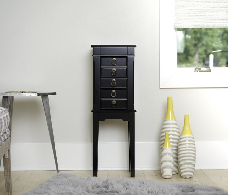 Dario 11.75'' Wide Jewelry Armoire with Mirror