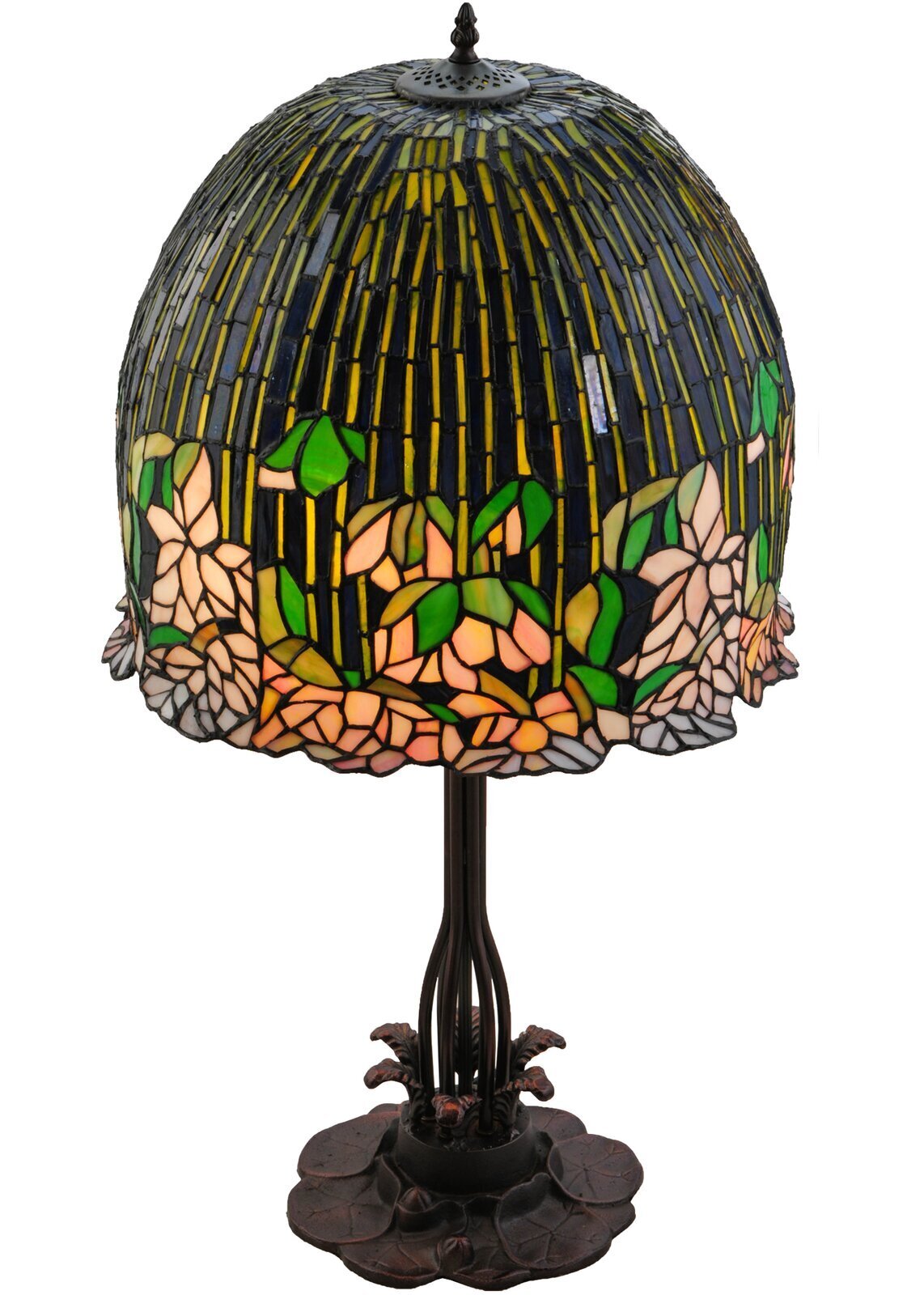 Dark lotus Tiffany lamp