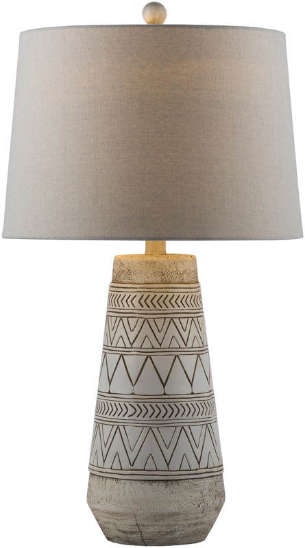 Dax 26" White/Brown Table Lamp