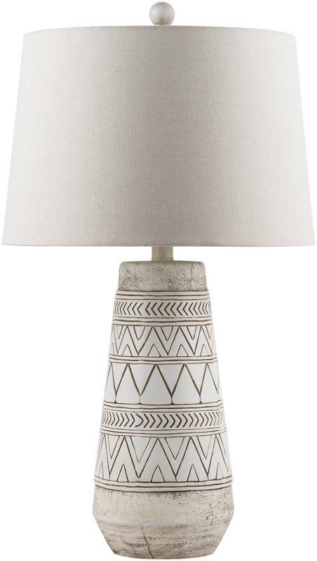 Dax 26" White/Brown Table Lamp