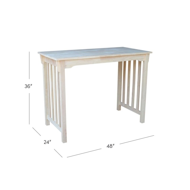Deewan Counter Height 48'' Solid Wood Dining Table