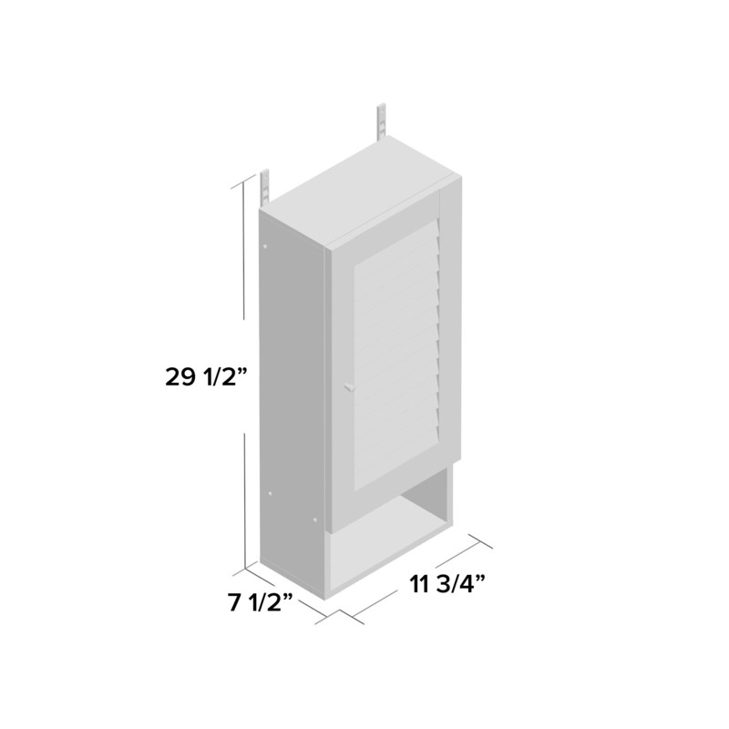 Demna 11.8'' W x 29.5'' H x 7.5'' D Over-The-Toilet Storage