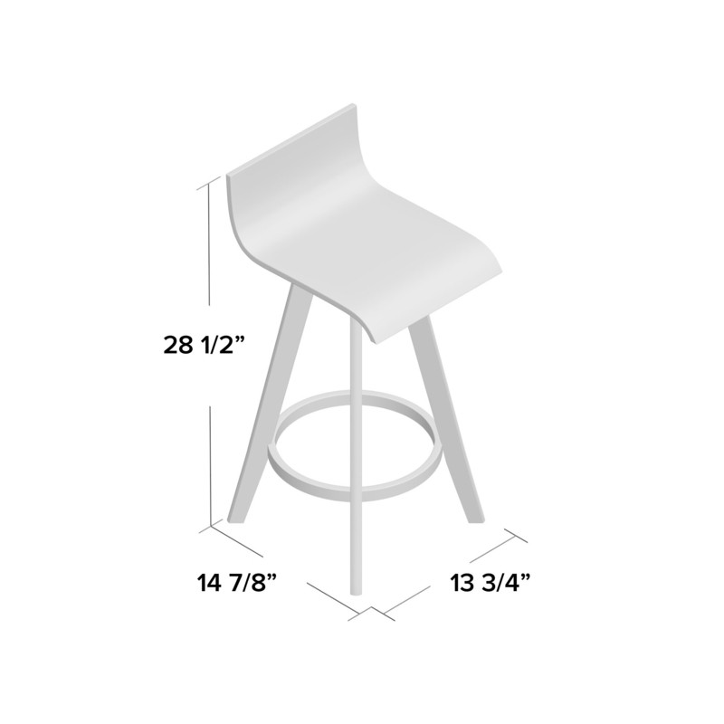 Dery Swivel Bar & Counter Stool