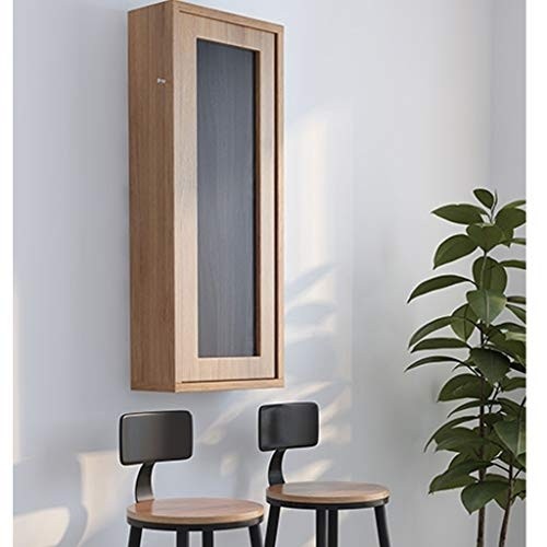 Desk Wall Mounted Folding Table, Simple Modern Small Bar, Multifunction Wine Cabinet for Kitchen, Storage Area, Wine Shelf, Fold Out, 100x36cm