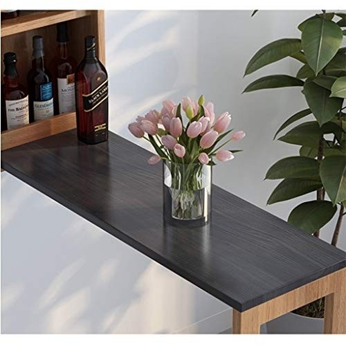 Desk Wall Mounted Folding Table, Simple Modern Small Bar, Multifunction Wine Cabinet for Kitchen, Storage Area, Wine Shelf, Fold Out, 100x36cm