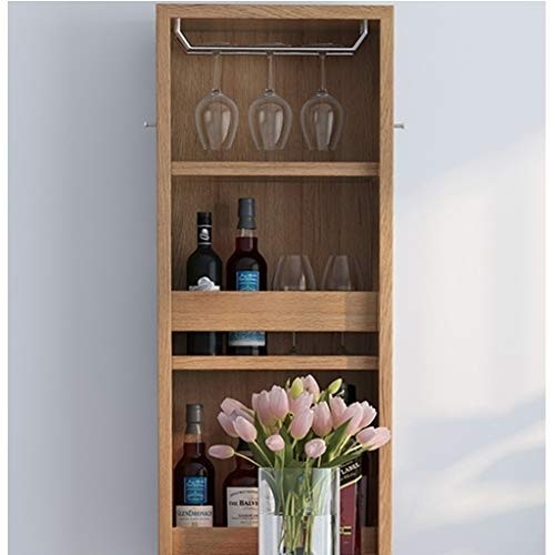 Desk Wall Mounted Folding Table, Simple Modern Small Bar, Multifunction Wine Cabinet for Kitchen, Storage Area, Wine Shelf, Fold Out, 100x36cm