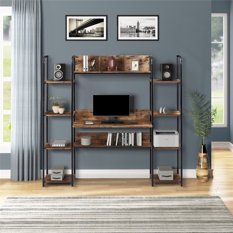 Desk With Hutch And Shelf