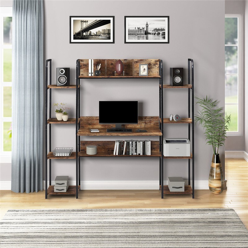Desk With Hutch And Shelf